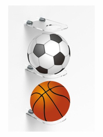 Futbol Topu Sergileme Rafı 3 lü Set